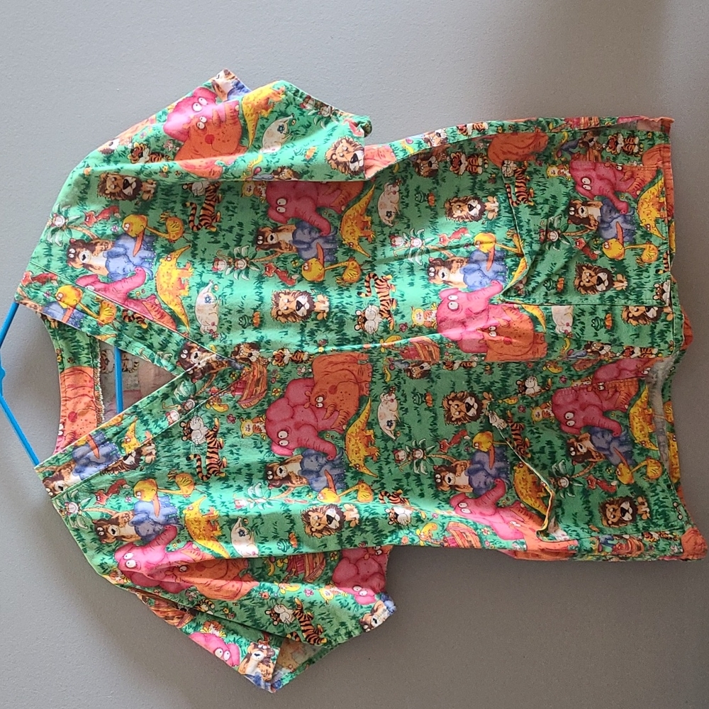Zoo Animal Scrub Top